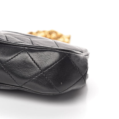 Chanel Lambskin Quilted CC Small Kisslock Evening Bag Black 11 of 12