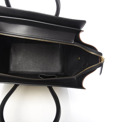 Celine Satin Calfskin Suede Mini Tri-Color Luggage Seashell 5 of 12