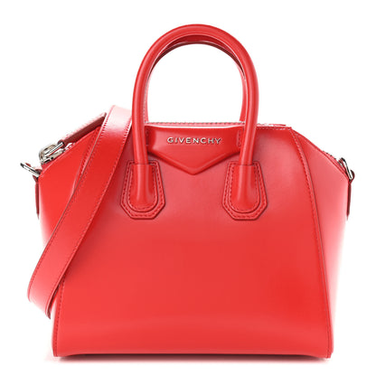 Givenchy Shiny Lord Calfskin Mini Antigona Red 1 of 14