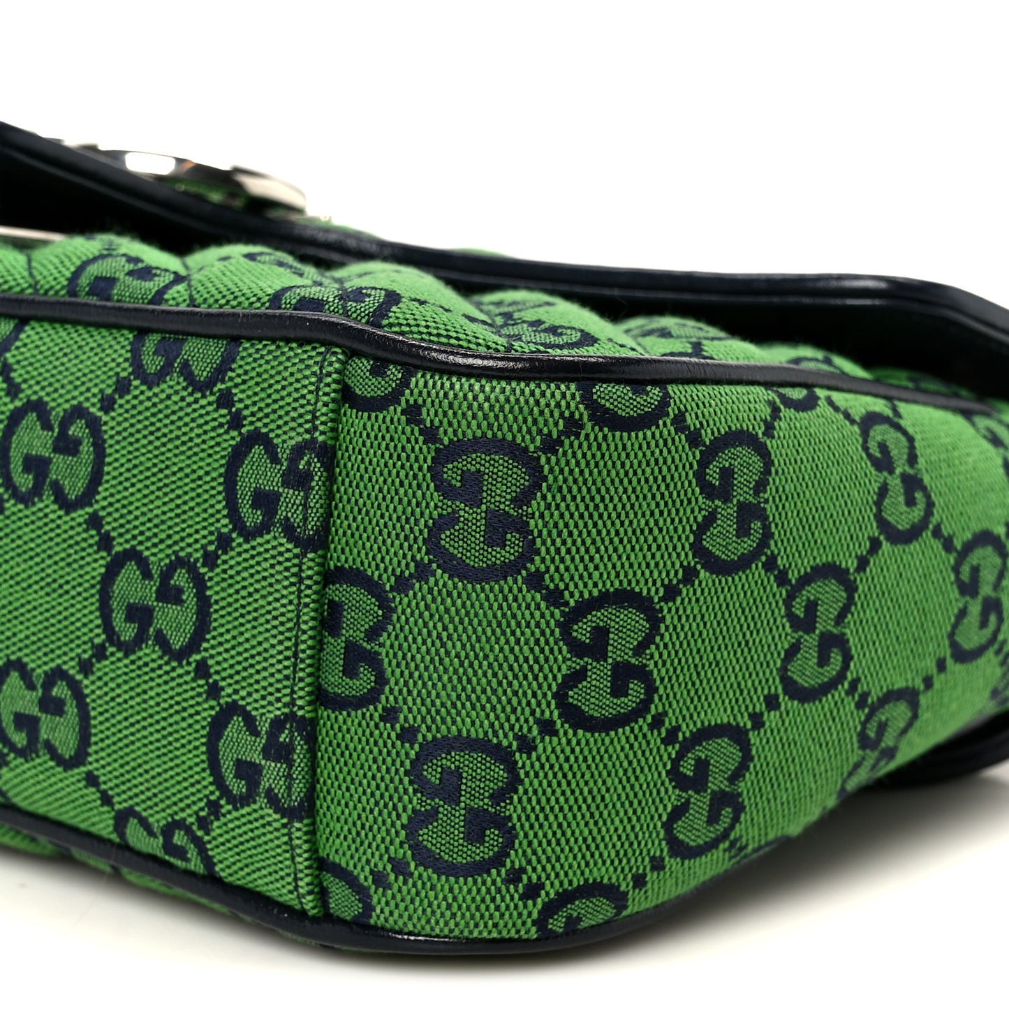 Monogram Multicolor Matelasse Diagonal Small GG Marmont Shoulder Bag Green Blue