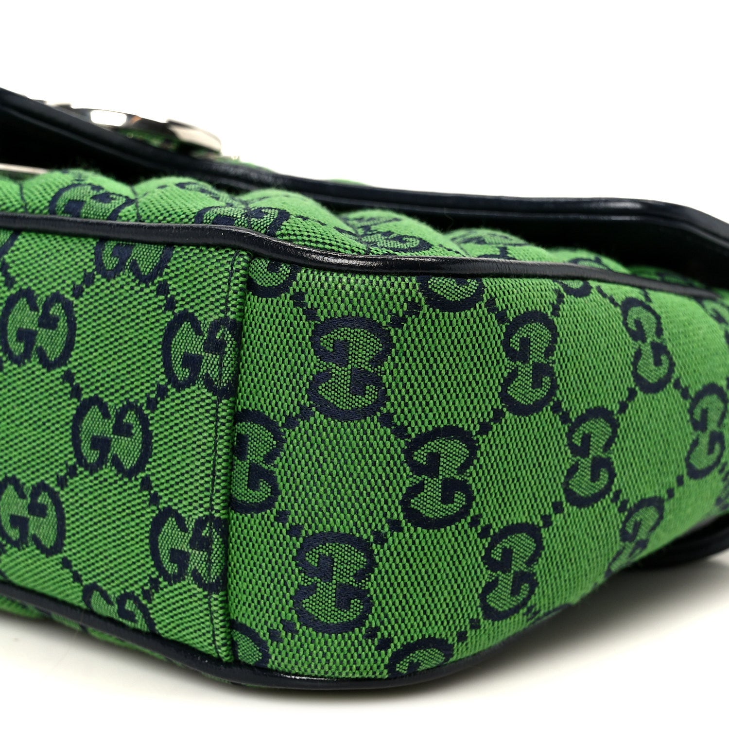 Gucci Monogram Multicolor Matelasse Diagonal Small GG Marmont Shoulder Bag Green Blue 10 of 10