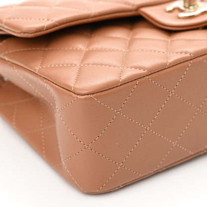 Chanel Lambskin Quilted Small Double Flap Brown 8 of 10