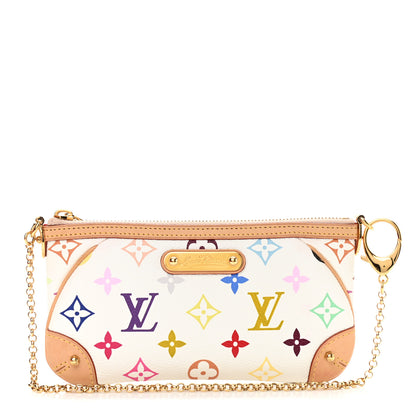 Louis Vuitton Monogram Multicolor Pochette Milla MM White 1 of 9