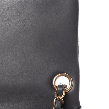 Chanel Lambskin Quilted Mini Square Flap Dark Grey 10 of 18