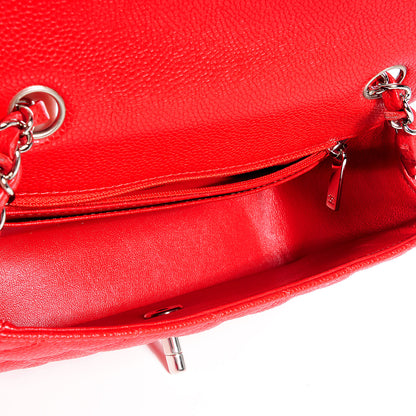Chanel Caviar Quilted Mini Flap Red 7 of 9