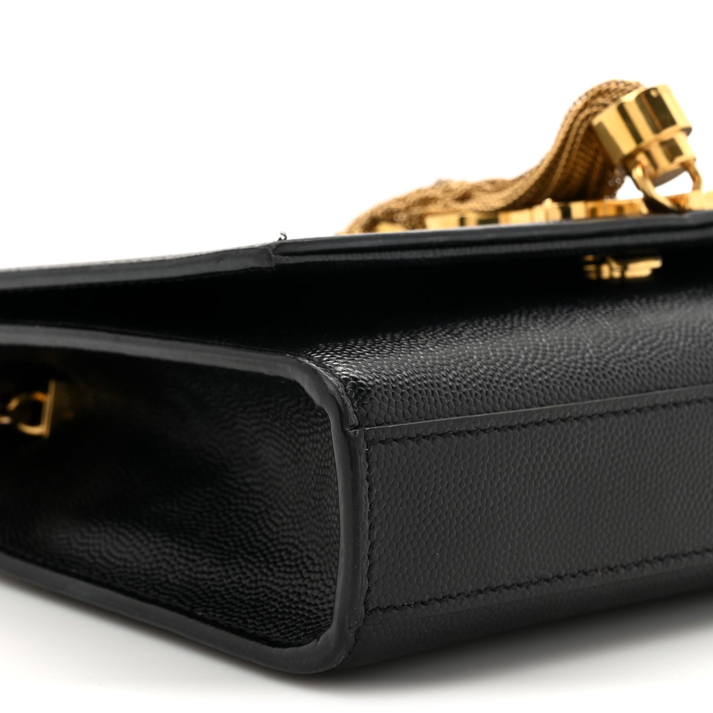 Grain De Poudre Small Classic Monogram Kate Tassel Satchel Black