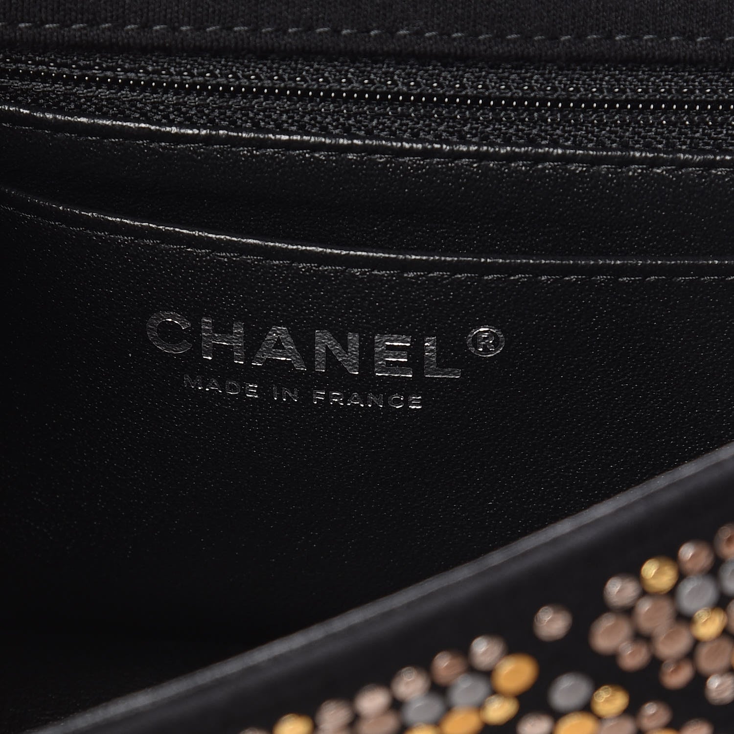 Chanel Jersey Embellished Mini Flap Black 8 of 10