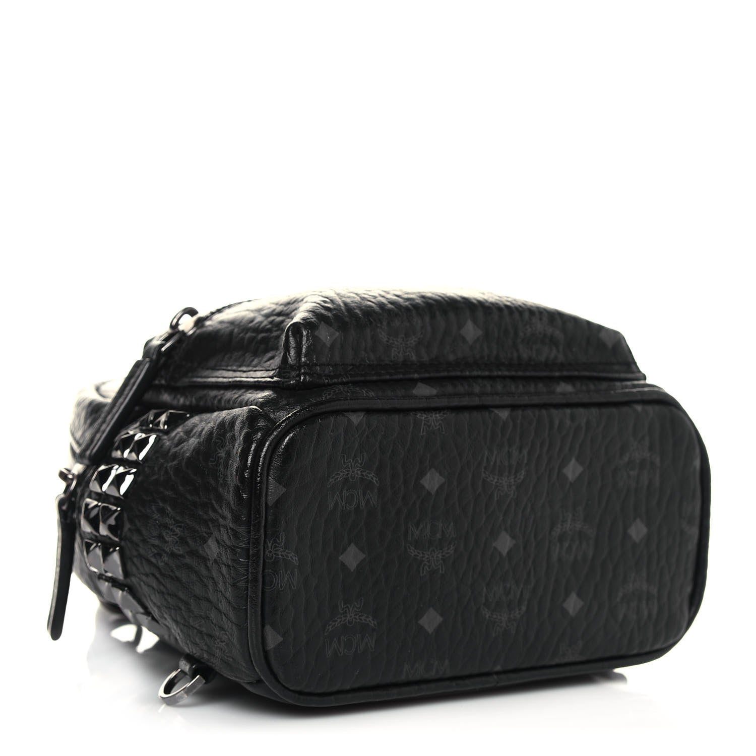 MCM Visetos Side Stud X-Mini Stark Bebe Boo Backpack Black 4 of 12