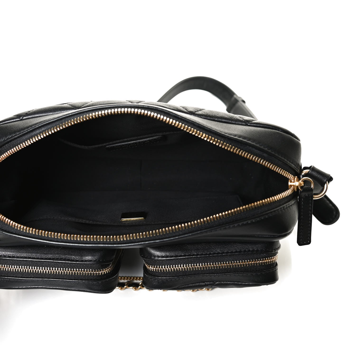 Chanel Calfskin Quilted Large Camera Case Black 5 of 13