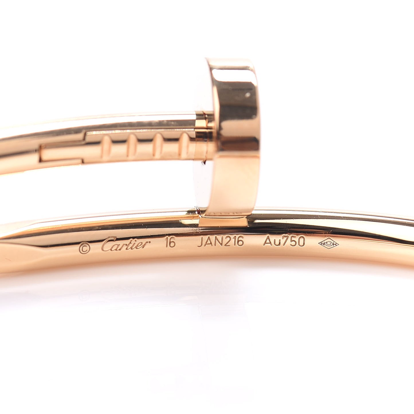 18K Yellow Gold Juste Un Clou Bracelet 16