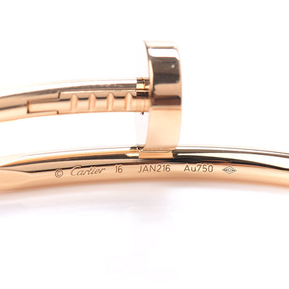 Cartier 18K Yellow Gold Juste Un Clou Bracelet 16 4 of 5