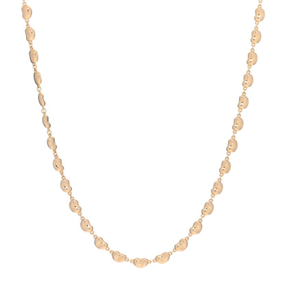 Tiffany 18K Rose Gold Mini Elsa Peretti Bean Link Necklace 1 of 4