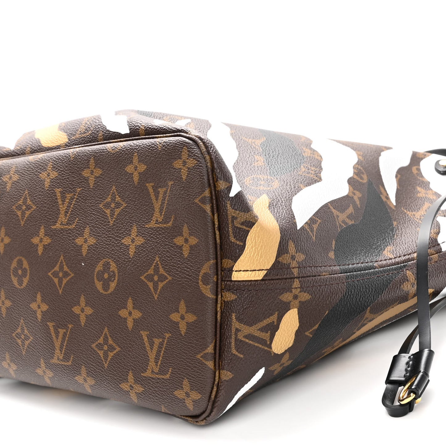X LOL Monogram Neverfull MM Gold Silver