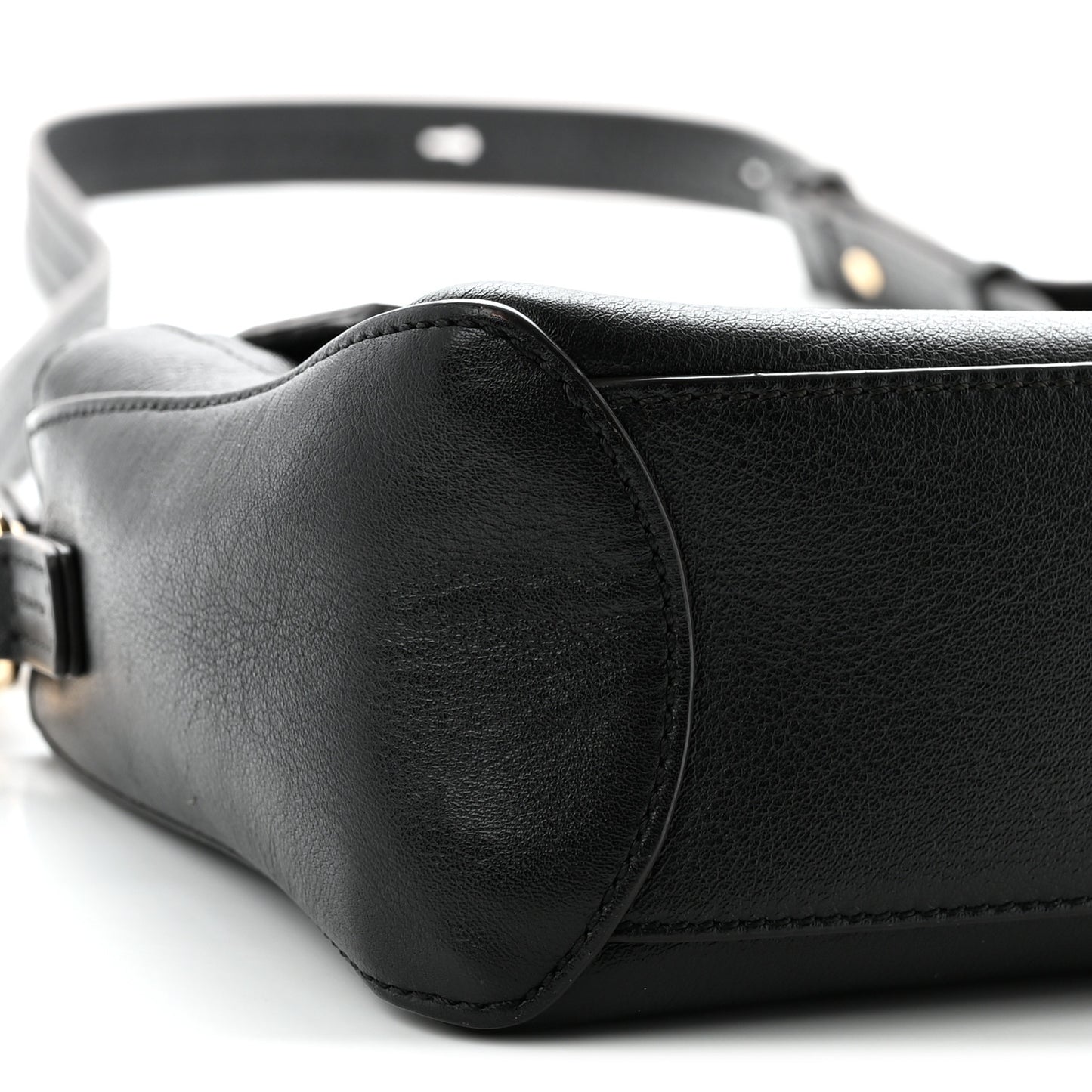Calfskin Mini Faye Day Shoulder Bag Black