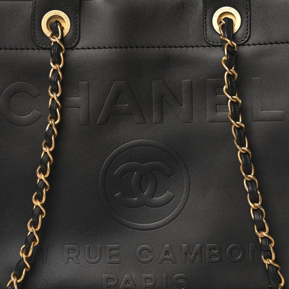 Chanel Calfskin Medium Deauville Tote Black 7 of 9