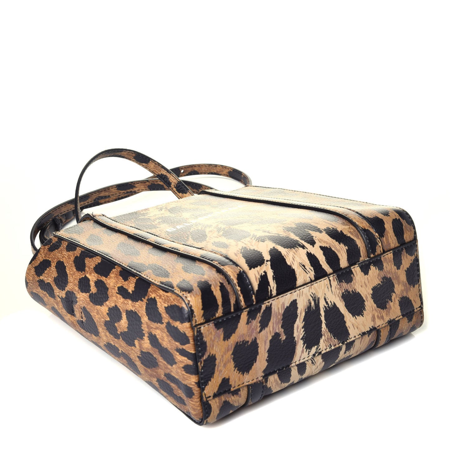Calfskin Printed Leopard XXS Everyday Tote Beige White