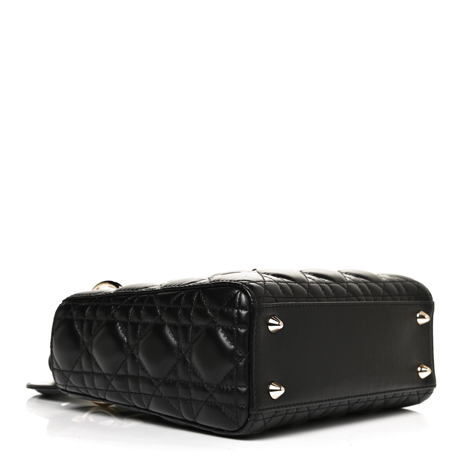 Christian Dior Lambskin Cannage Small Lucky Badges My Lady Dior Black 4 of 11
