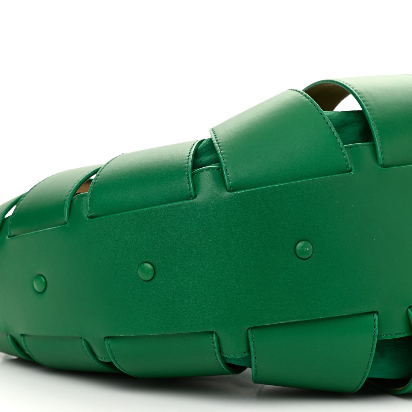 French Calfskin Shell Bag Racing Green