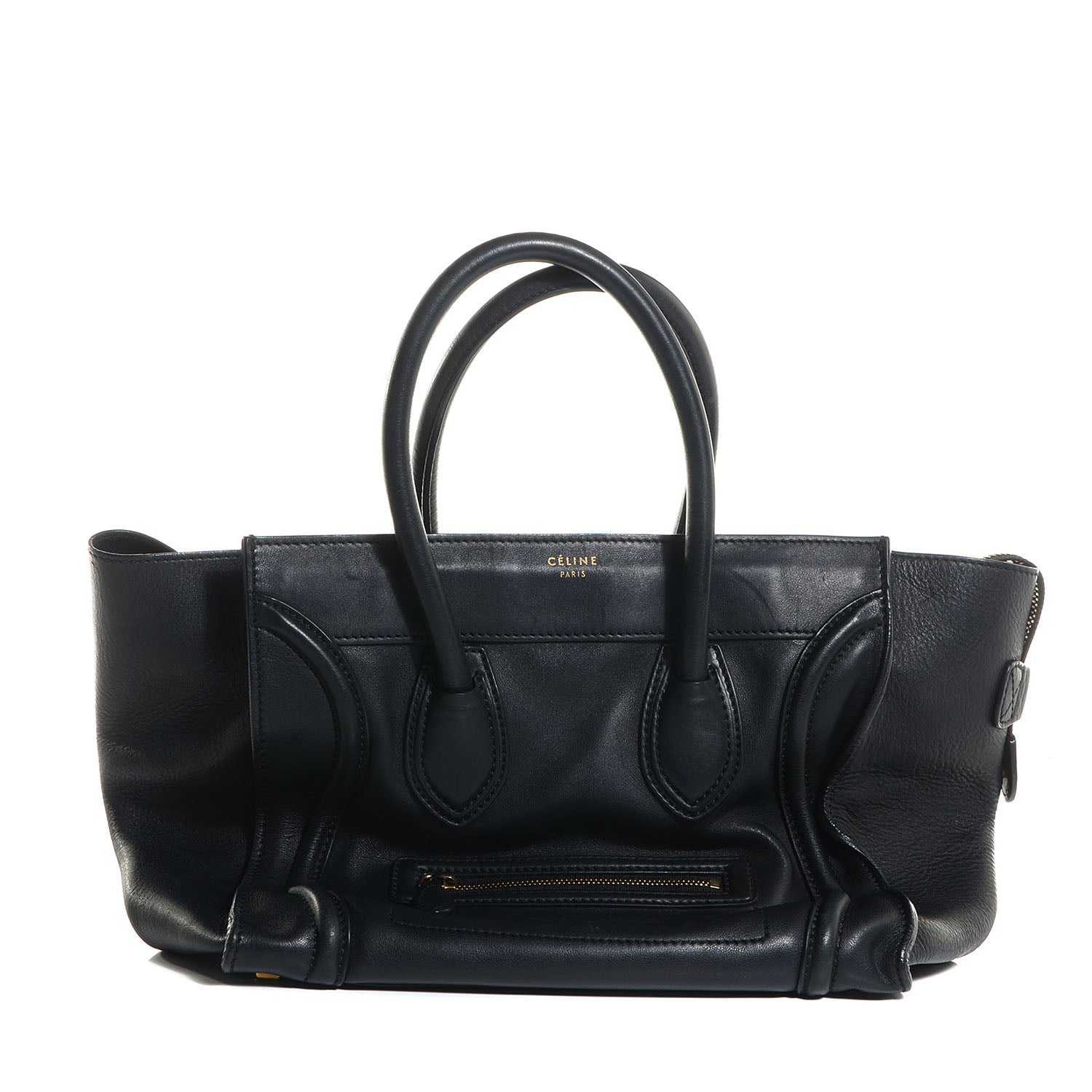 Celine Smooth Calfskin Mini Luggage Black 9 of 9