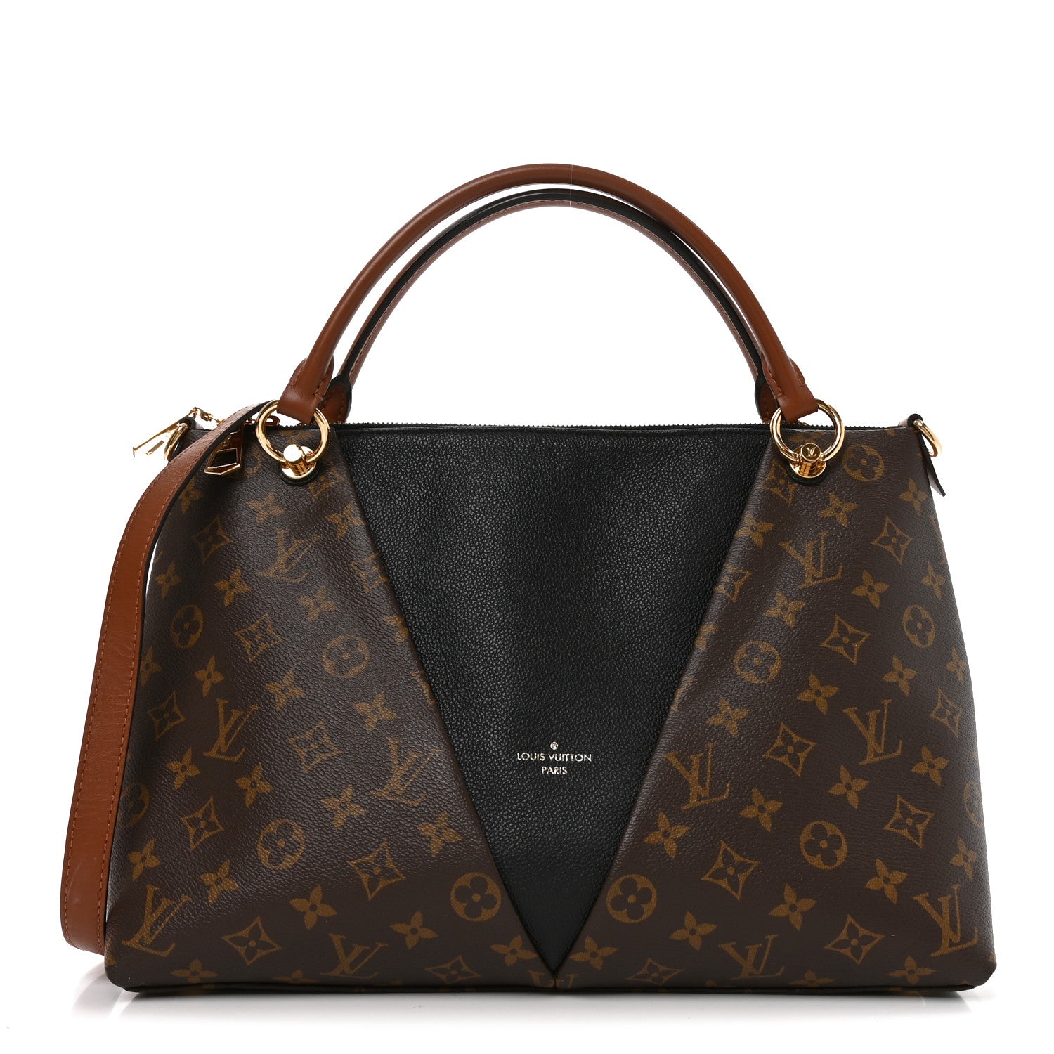 Louis Vuitton Monogram V Tote MM Black 1 of 8