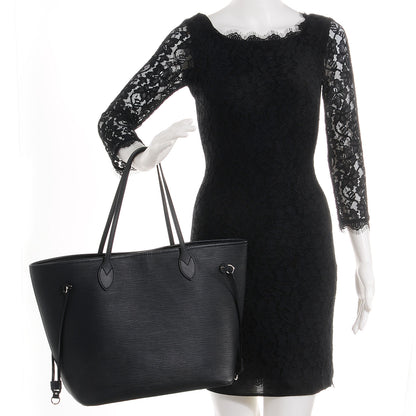 Louis Vuitton Epi Neverfull MM Black 2 of 11