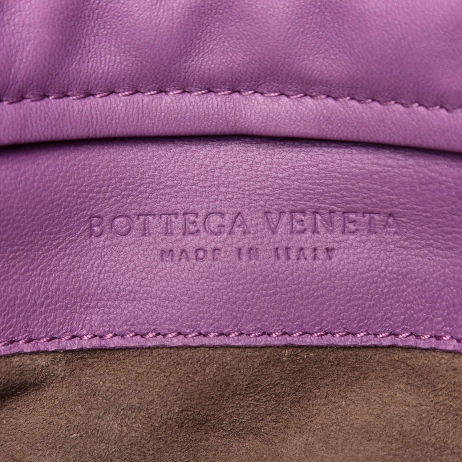 Bottega Veneta Snakeskin Turnlock Clutch Purple 7 of 9
