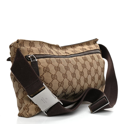Gucci GG Monogram Double Pocket Belt Bag Dark Brown 3 of 13