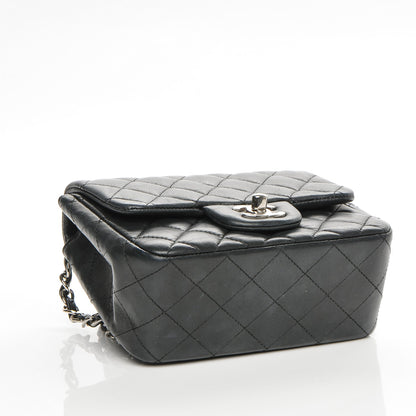 Chanel Lambskin Quilted Mini Square Flap Black 7 of 12