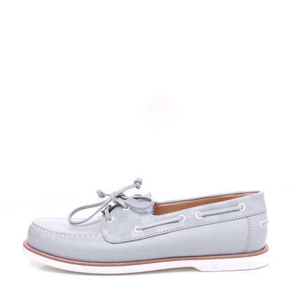Louis Vuitton Damier Infini Mens Marina Bay Boat Shoes 11 Gris 1 of 12