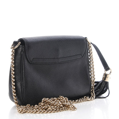 Gucci Pebbled Calfskin Small Soho Flap Crossbody Black 4 of 9