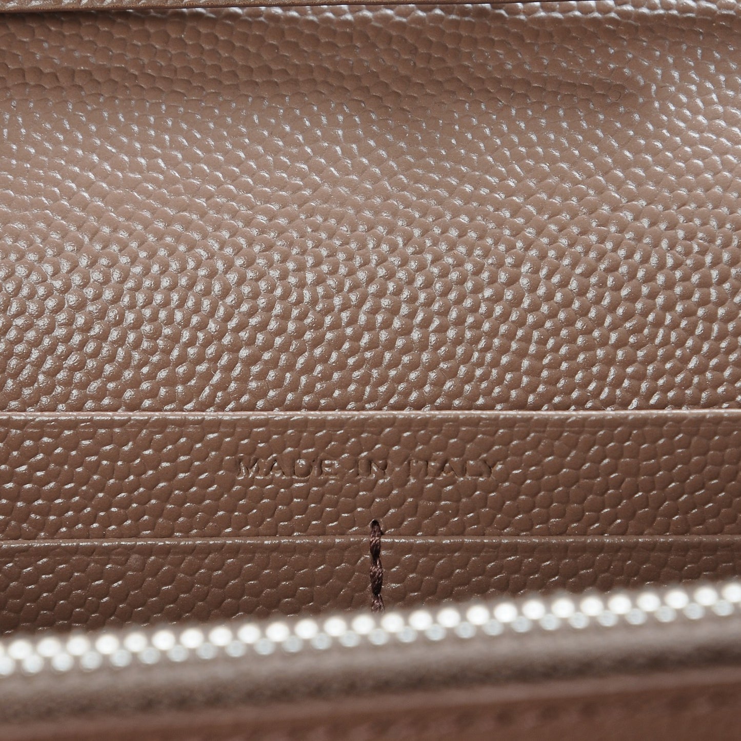 Grain De Poudre Matelasse Chevron Monogram Chain Wallet Fard