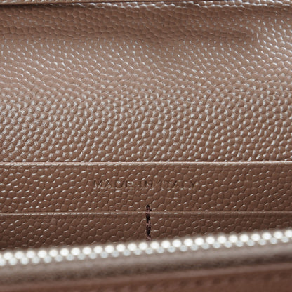 Saint Laurent Grain De Poudre Matelasse Chevron Monogram Chain Wallet Fard 6 of 7