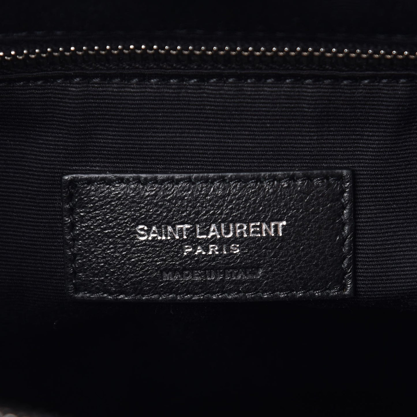 Calfskin Y Quilted Monogram Large Loulou Chain Satchel Black
