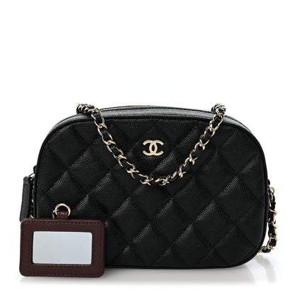 Chanel Caviar Quilted Vanity With Chain Black 3 of 12
