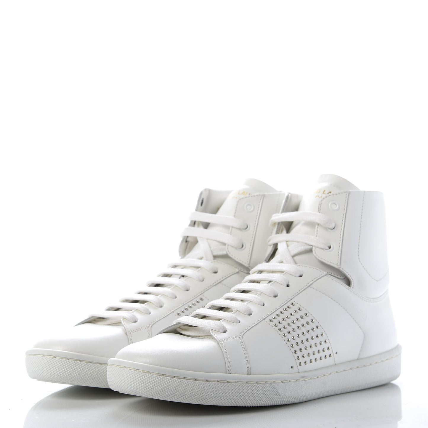 Nappa Wolly High Top Sneakers 37.5 Optique White