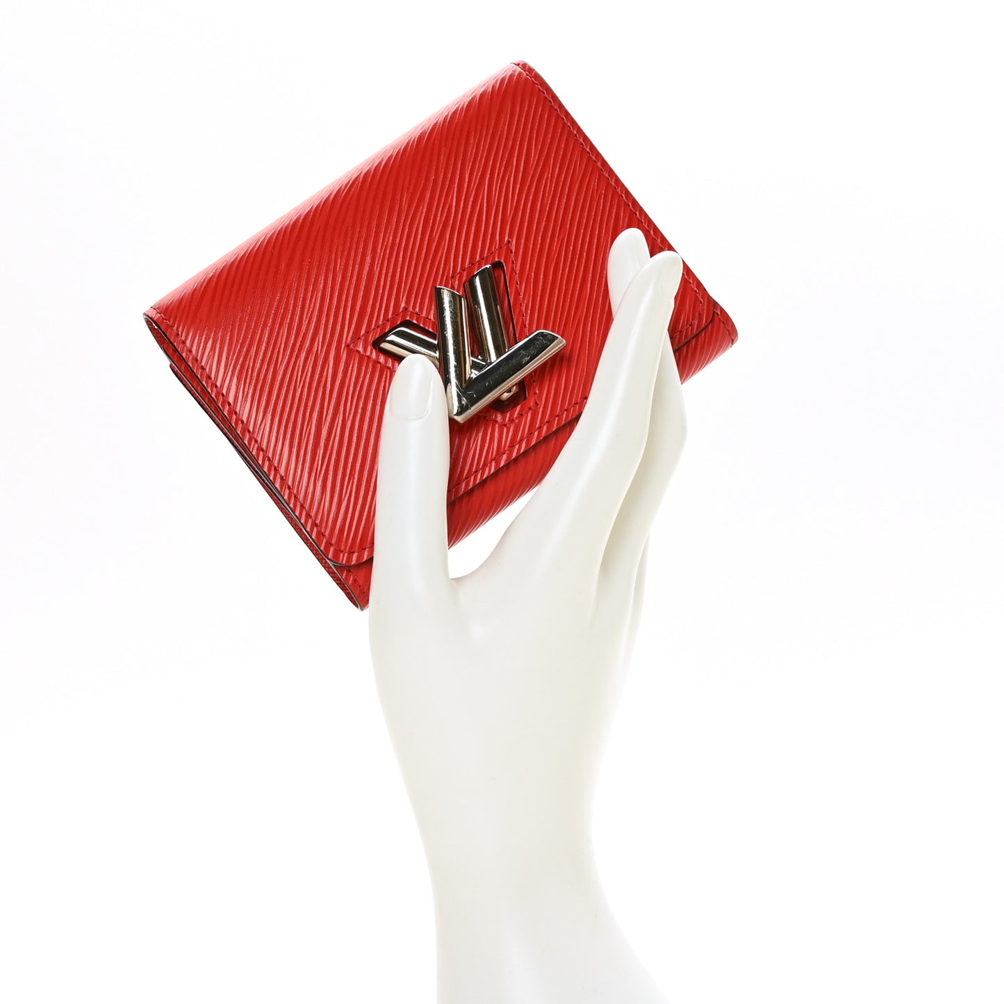 Epi Twist Compact Wallet Coquelicot
