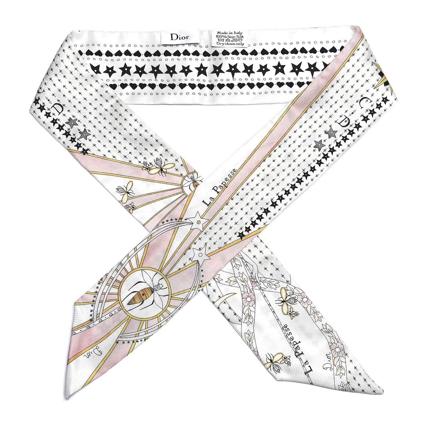 Silk High Priestess Tarot Mitzah Scarf Off White