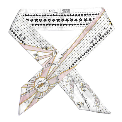 Christian Dior Silk High Priestess Tarot Mitzah Scarf Off White 1 of 3