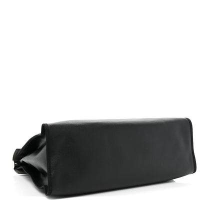 Hermes Toile H Berline Vache Hunter Herbag Zip MM 39 Bleu Encre Black 5 of 10