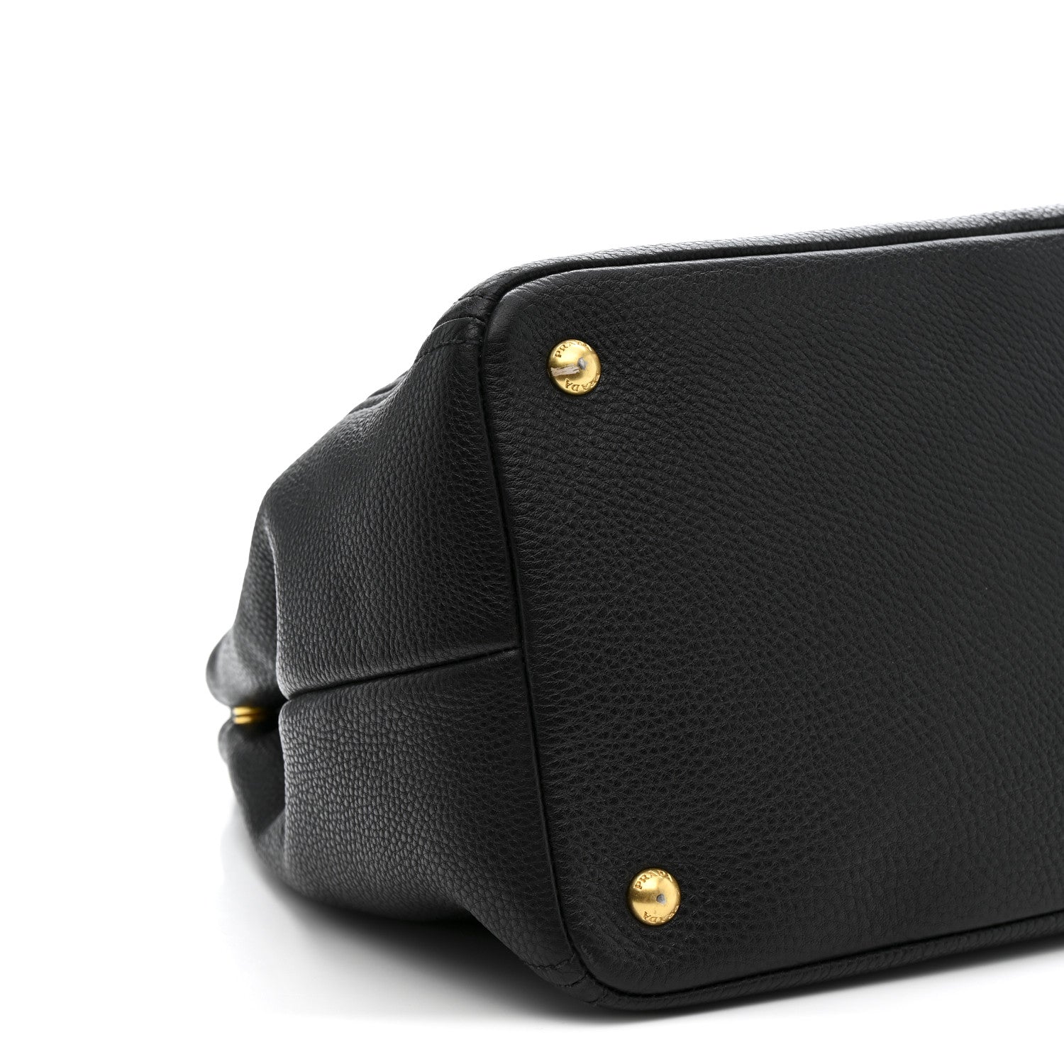 Prada Vitello Daino Tote Black 9 of 14
