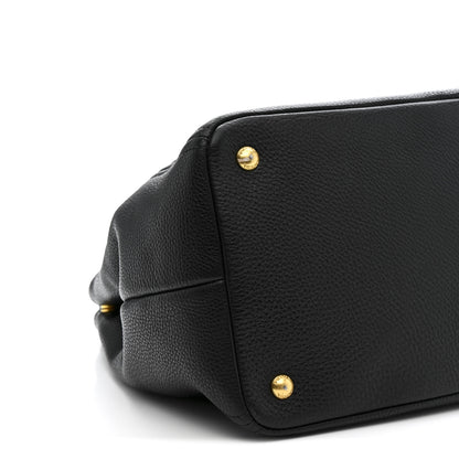 Prada Vitello Daino Tote Black 9 of 14