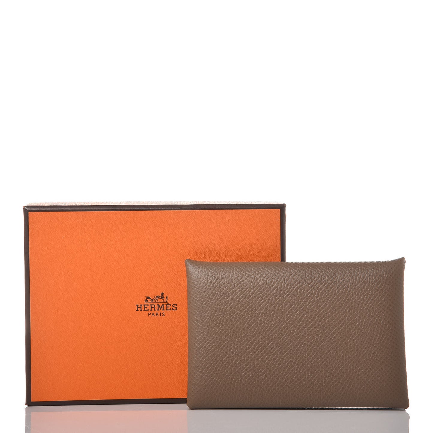Epsom Calvi Card Case Etoupe