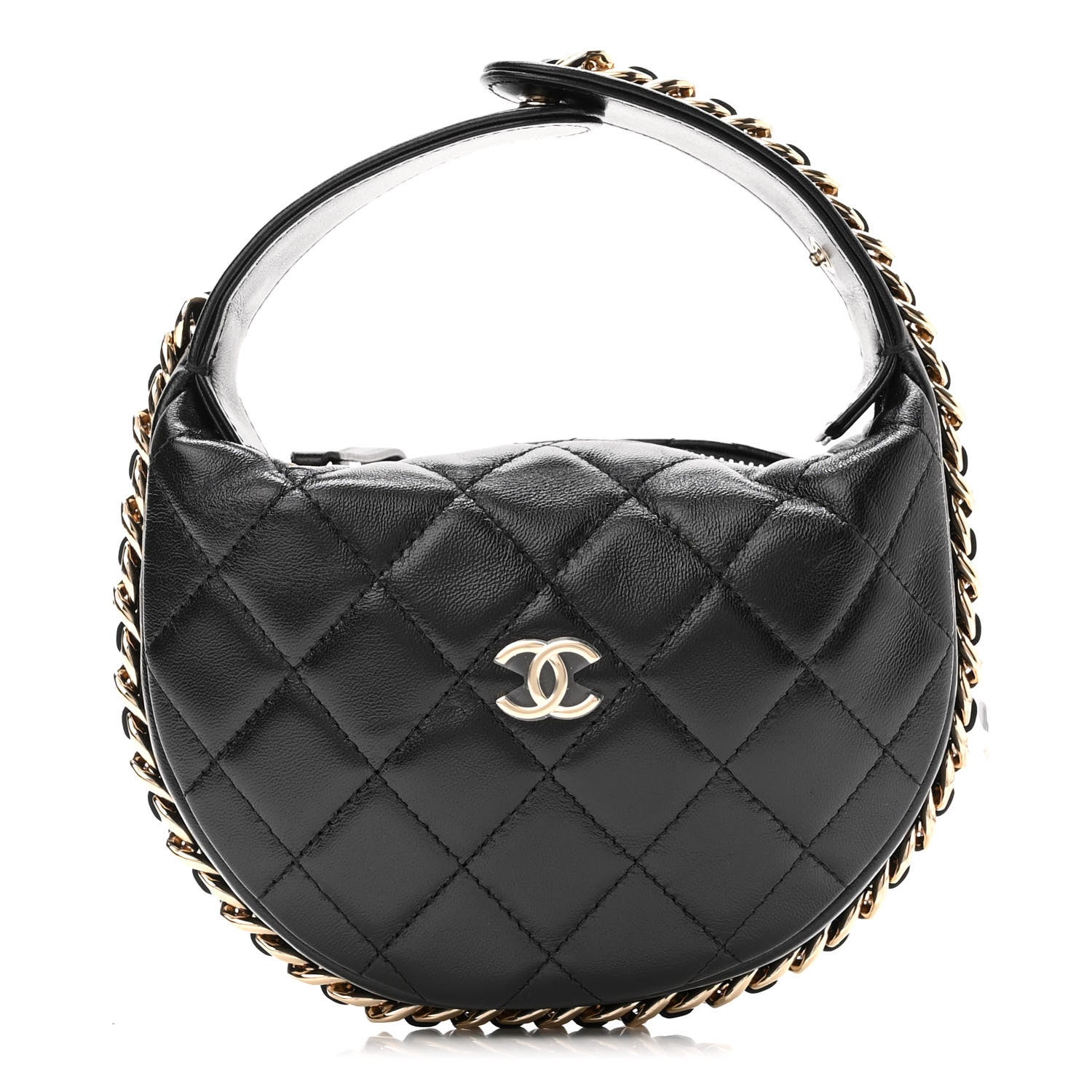 Chanel Quilted Chain Around Pouch Black 1 of 10