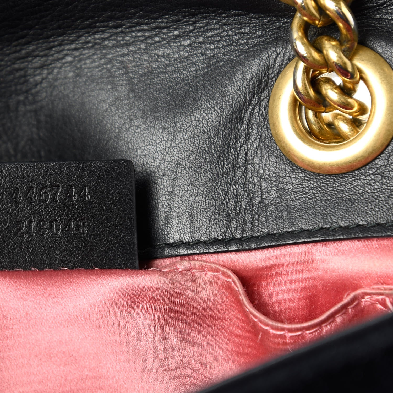 Gucci Velvet Matelasse Mini GG Marmont Shoulder Bag Black 9 of 11