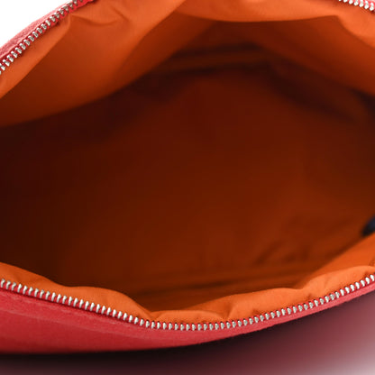 Hermes Cotton Bolide Travel Cosmetic Pouch Rouge 4 of 4
