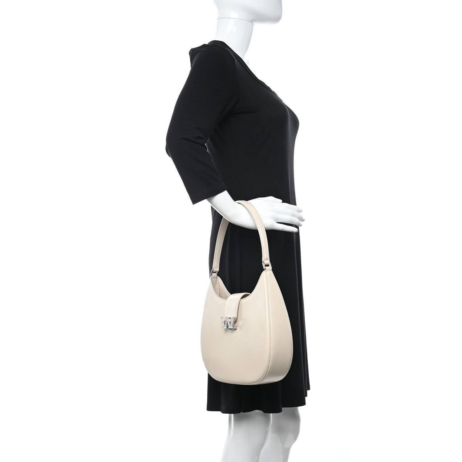 Alexander Wang Calfskin Small Legacy Hobo Porcelain 2 of 9