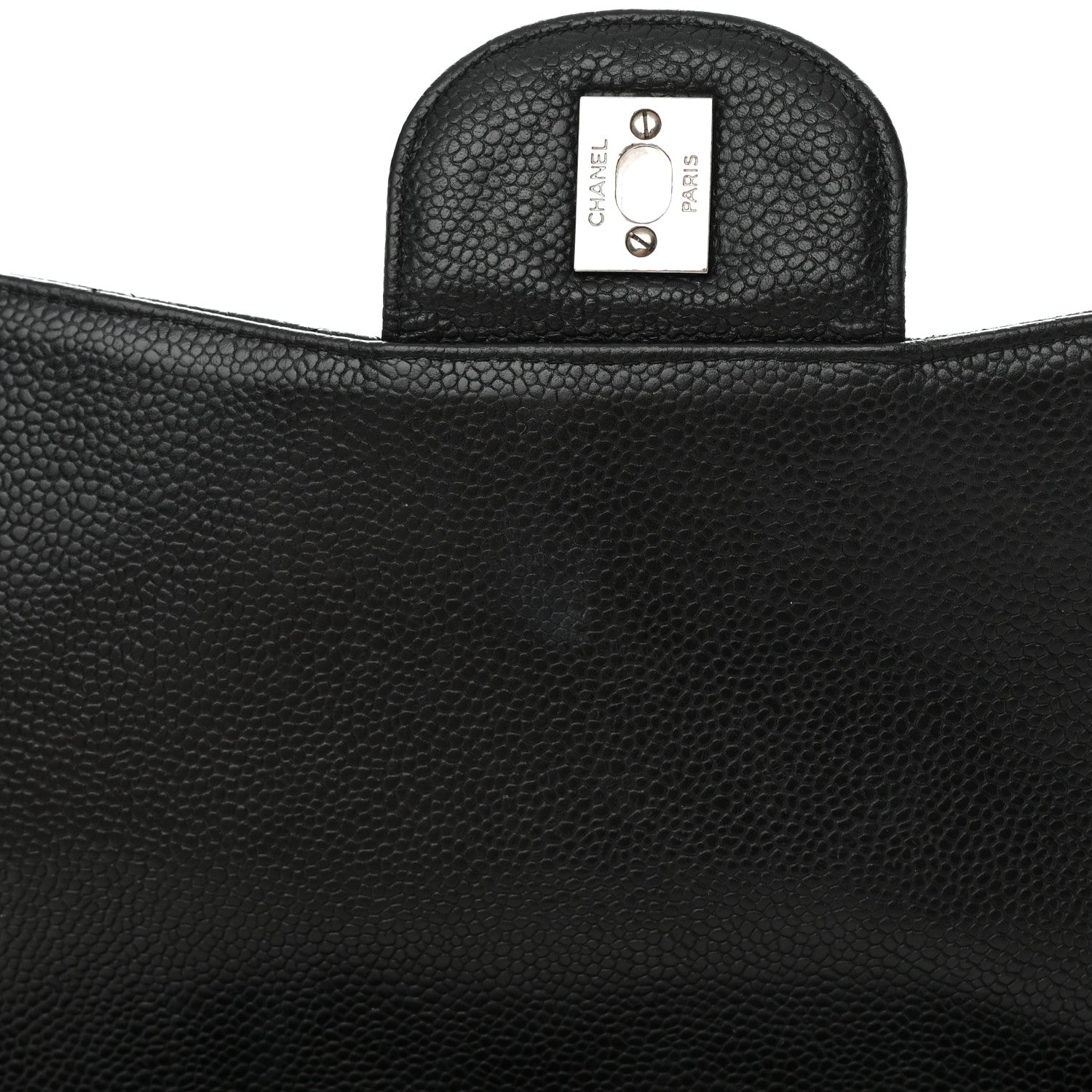 Chanel Caviar Quilted Jumbo Single Flap Black 12 of 14
