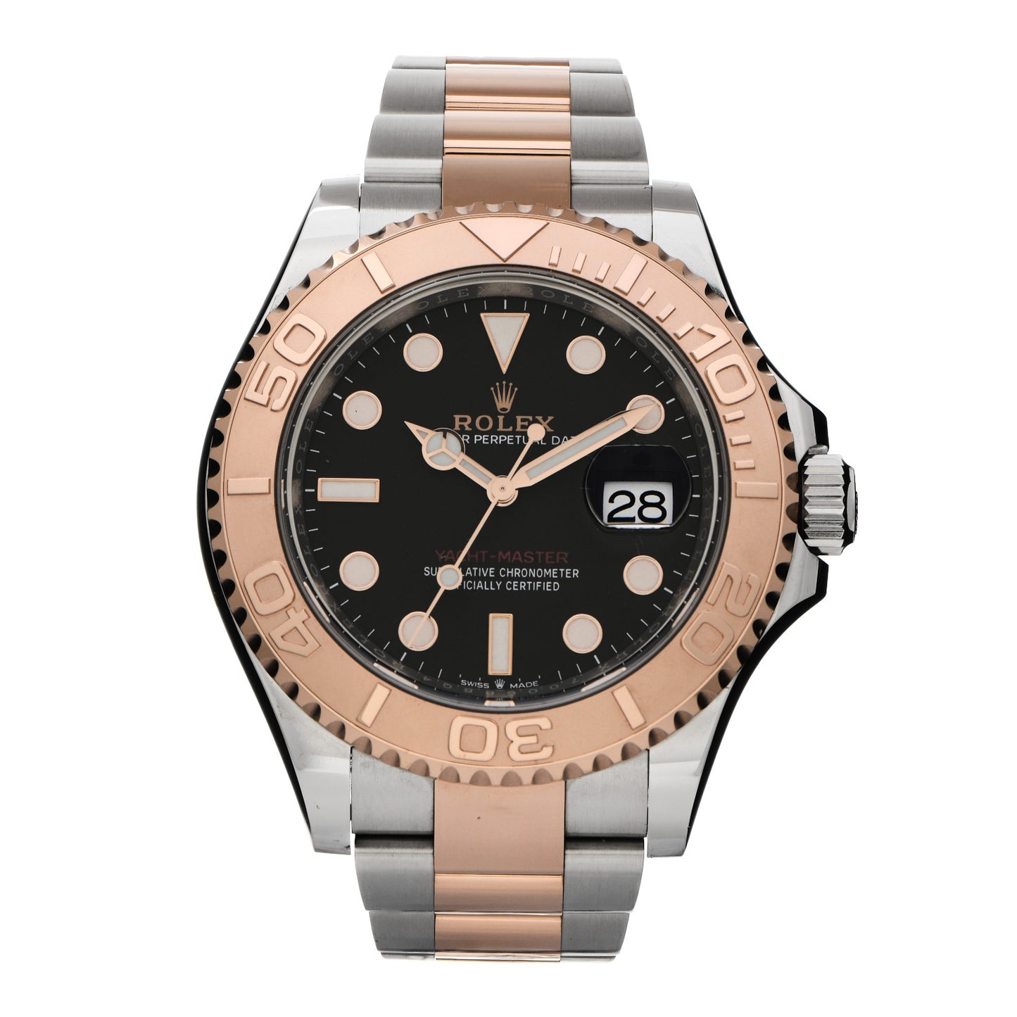 Stainless Steel 18K Everose Gold 40mm Yacht-Master Watch Black 126621