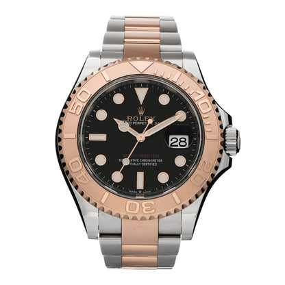 Rolex Stainless Steel 18K Everose Gold 40mm Yacht-Master Watch Black 126621 1 of 5