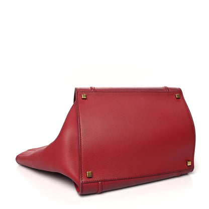 Celine Baby Grained Calfskin Medium Phantom Luggage Carmin 4 of 20